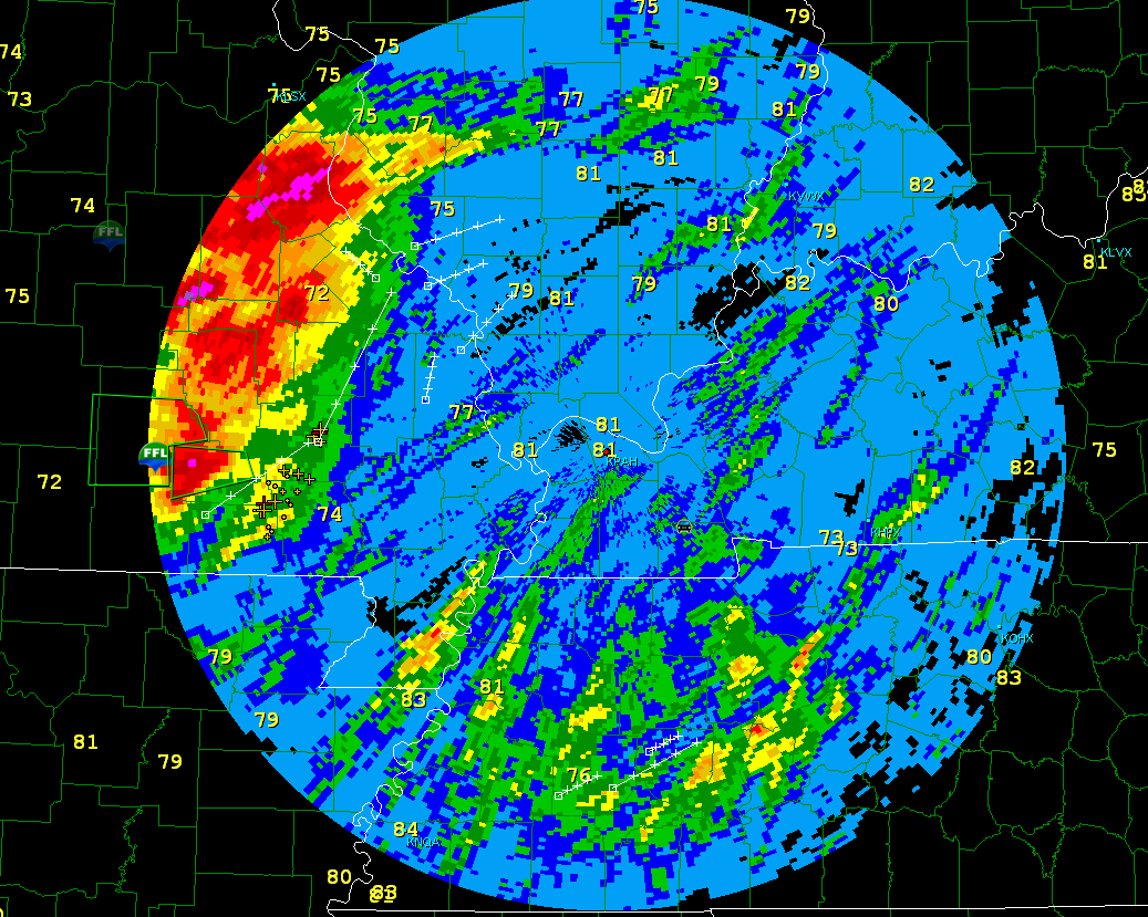 Rainfall Totals From Springfield, MO and Paducah, KY