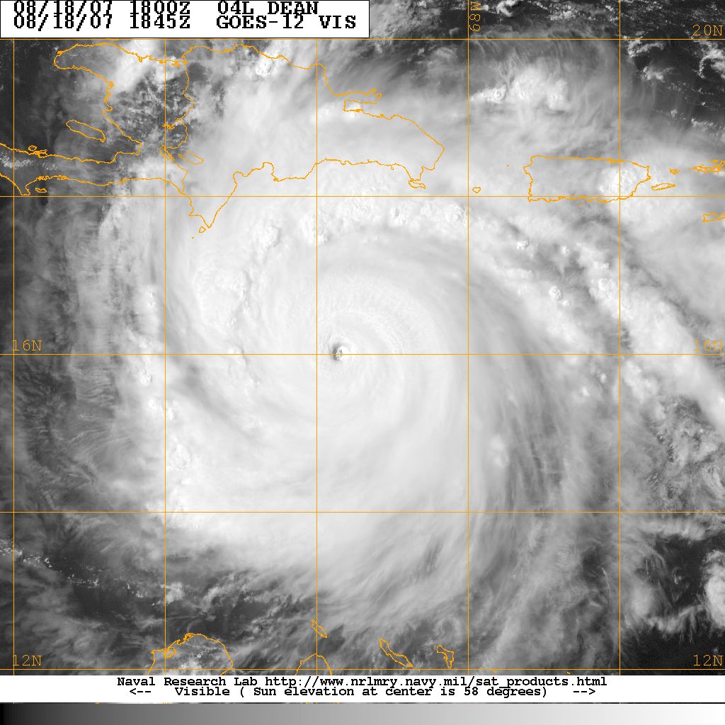 August 18, 2007 - 3 PM  Satellite Image