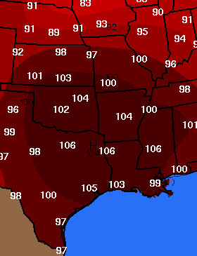 Sunday Temperatures