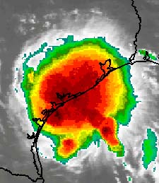 Tropical Storm Erin Hitting Texas Coast
