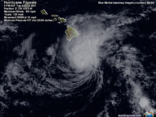 Hurricane Flossie - August 14, 2007